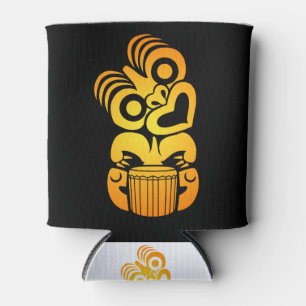 Rafraîchisseur Pour Canette Maori Hei Tiki Drummer Musique Tribal Tattoo Cadea