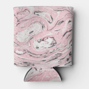 Rafraîchisseur Pour Canette Marbre noir rose : main tirée