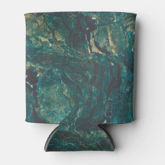 Rafraîchisseur Pour Canette Marbre vert foncé : texture luxueuse.