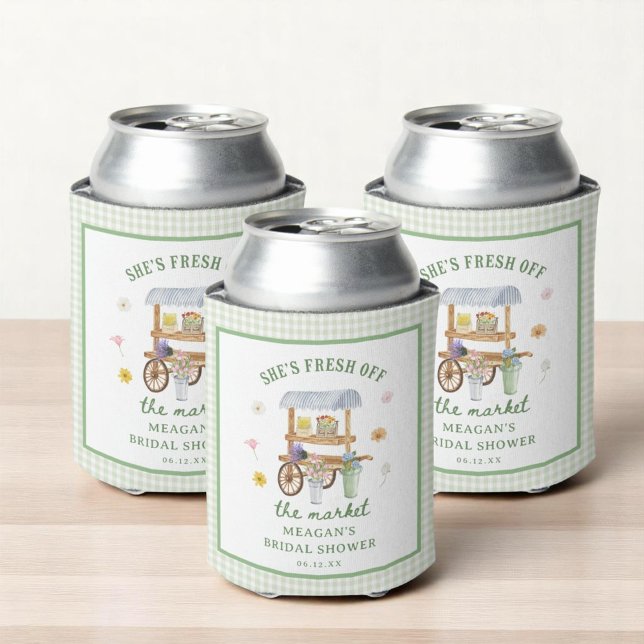 Rafraîchisseur Pour Canette Marché aux fleurs Frais débarqués de la douche nup (Créateur téléchargé)