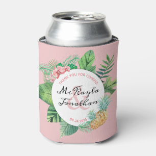 Rafraîchisseur Pour Canette Mariage à l'eau de l'orchidée à ananas tropical
