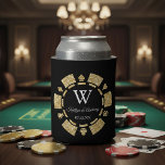 Rafraîchisseur Pour Canette Mariage Gold Parties scintillant Poker Chip Casino<br><div class="desc">Cette puce de poker à thème Las Vegas amusante et moderne peut être personnalisée pour votre occasion spéciale et rendrait la fête parfaite faveur ou gardienne pour tout mariage, douche nuptiale, fête de fiançailles, fête d'anniversaire et beaucoup plus d'occasions spéciales. Le design comprend une puce de poker à effet parties...</div>