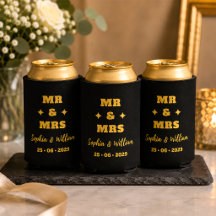 Mariage M&M noir et or