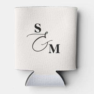 Rafraîchisseur Pour Canette Mariage Moderne à l'Empattement de Script Classiqu