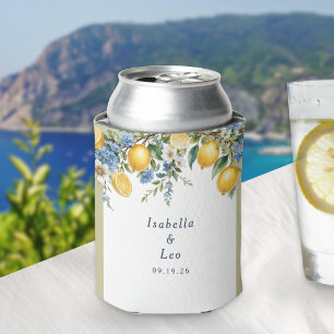 Rafraîchisseur Pour Canette Mariage personnalisé aux citrons Méditerranéens