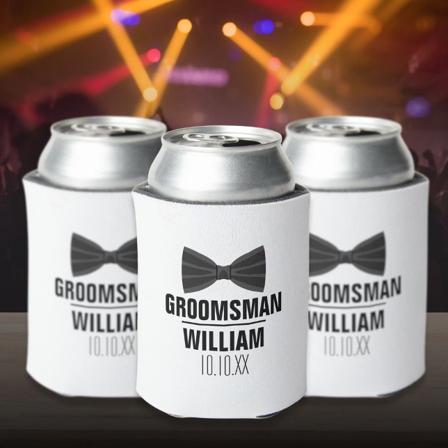 Rafraîchisseur Pour Canette Mariage professionnel personnalisé (Custom Best Man Groomsman Wedding Can Cooler)
