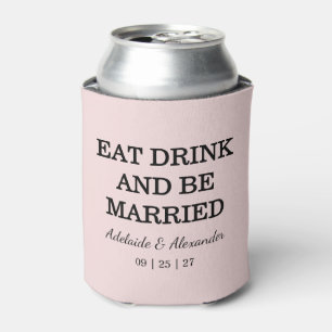 Rafraîchisseur Pour Canette Mariage Rose Pâle Moderne