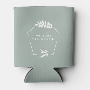 Rafraîchisseur Pour Canette Mariage Sage M. & Mme Can Cooler Favor