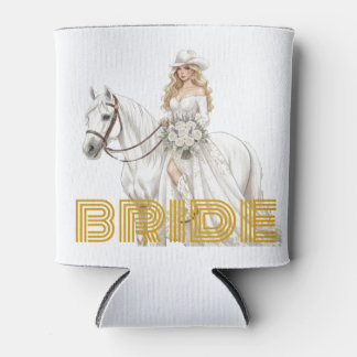 Rafraîchisseur Pour Canette mariée cowgirl