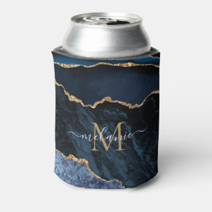 Rafraîchisseur Pour Canette Marine Blue Gold Can Colonnes Nom et lettre person
