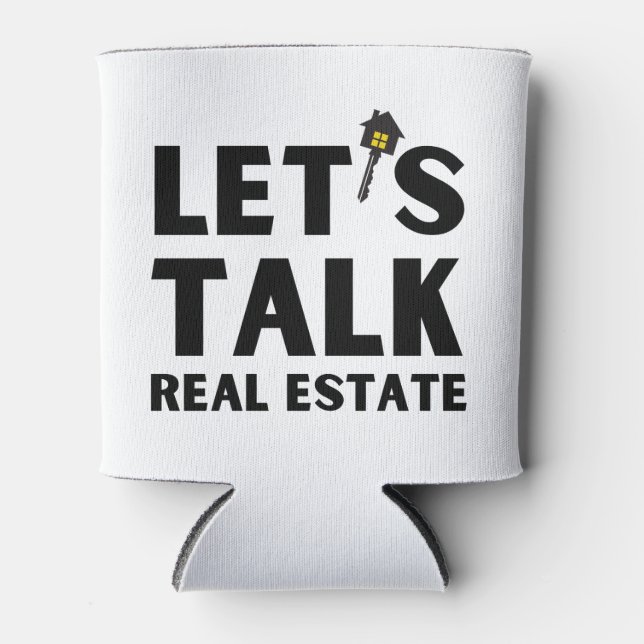 Rafraîchisseur Pour Canette Marketing QR Code immobilier moderne (Devant)