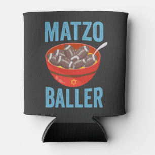 Rafraîchisseur Pour Canette Matzo Baller Funny Football Hanoukka Rugby Cadeau