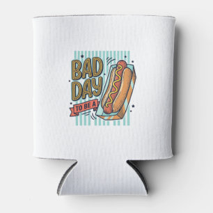 Rafraîchisseur Pour Canette Mauvaise Journée Hot Dog Retro Vector Conception d