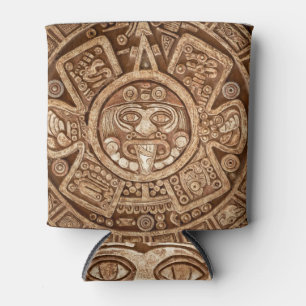 Rafraîchisseur Pour Canette Maya Tribal Pagan : Texture ornementale