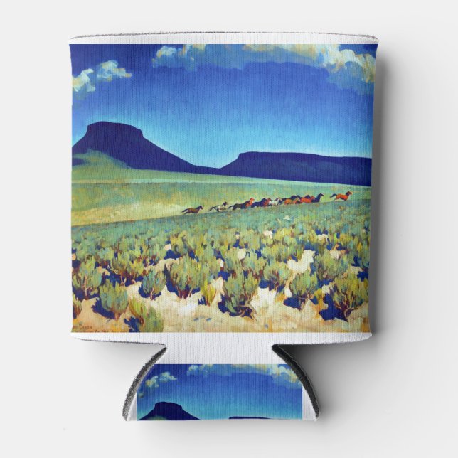 Rafraîchisseur Pour Canette Maynard Dixon Wild Horse Country (Devant)