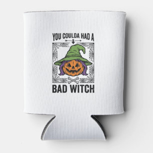 Rafraîchisseur Pour Canette Méchante Sorcière Drôle de Citrouille d'Halloween