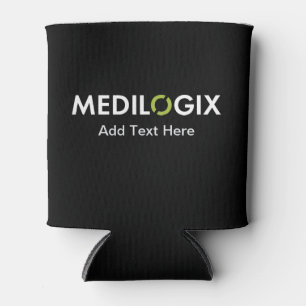 Rafraîchisseur Pour Canette MEDILOGIX Can Cooler Blanc Logo Ajouter du texte