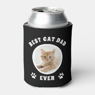 Rafraîchisseur Pour Canette Meilleur Chat Papa Jamais Personnalisé Photo Perso