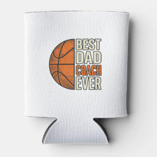 Rafraîchisseur Pour Canette Meilleur Coach Papa Ever Basket Vintage Vector Des