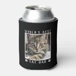 Rafraîchisseur Pour Canette Meilleur Papa Chat du Monde Empreintes de Patte Ph