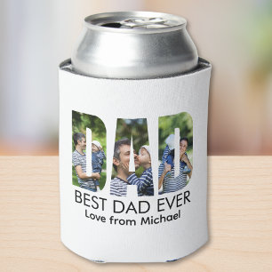 Rafraîchisseur Pour Canette Meilleur Papa du Monde Photo Lettre