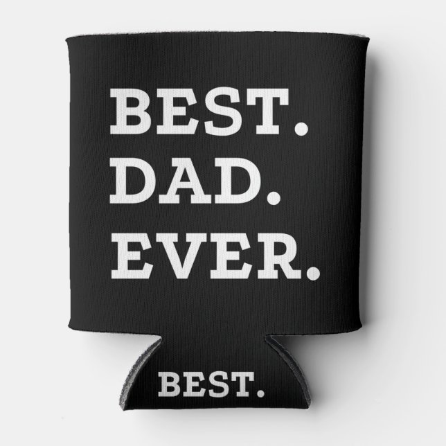 Rafraîchisseur Pour Canette Meilleur papa jamais (Devant)