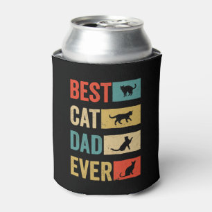 Rafraîchisseur Pour Canette Meilleur papa papa Ever Cat Lovers Papa
