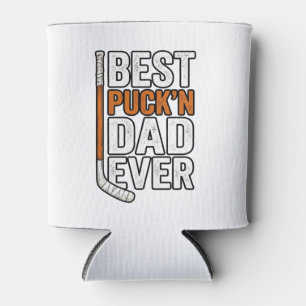 Rafraîchisseur Pour Canette Meilleur Père de Hockey Puck'n Papa Vector Design_