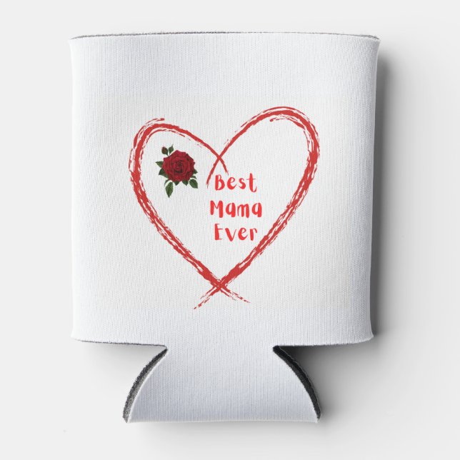 Rafraîchisseur Pour Canette Meilleure maman jamais sur un (Devant)