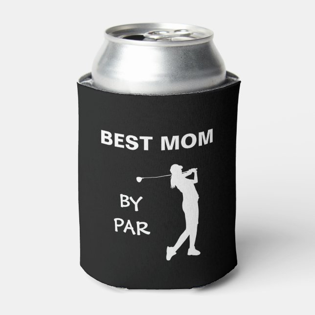 Rafraîchisseur Pour Canette Meilleure Maman Par Par Golf Mommy Golfer Pun Fête (Can devant)