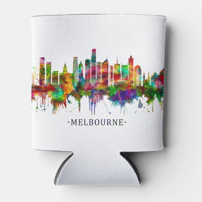 Rafraîchisseur Pour Canette Melbourne Australie Skyline (Devant)