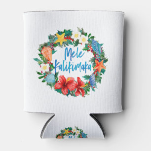 Rafraîchisseur Pour Canette Mele Kalikimaka Hawaiian Christmas Wreath