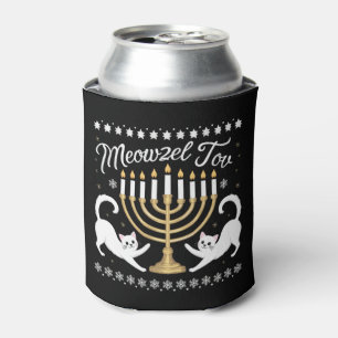 Rafraîchisseur Pour Canette Meowzel Tov Drôle de Chanukah Hanukkah Sweatshirt