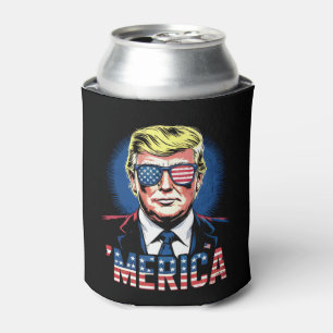 Rafraîchisseur Pour Canette Merica Trump 4 juillet US Vintage Rétro