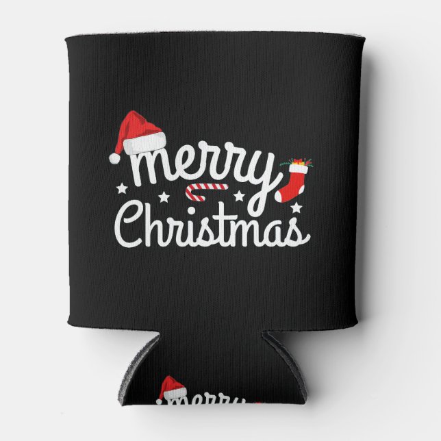 Rafraîchisseur Pour Canette Merry Christmas   (Devant)