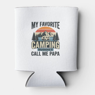 Rafraîchisseur Pour Canette Mes copains de camping préférés m'appellent Papa S
