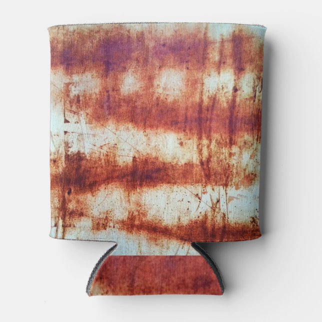 Rafraîchisseur Pour Canette métal rouillé, arrière - plan texturé. (Devant)