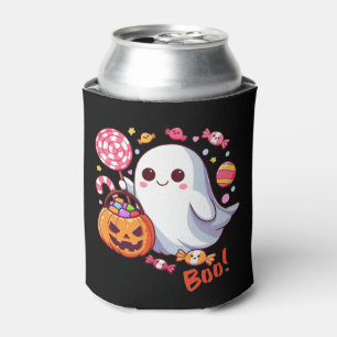 Rafraîchisseur Pour Canette Mignon fantôme d'Halloween effrayant, citrouilles 