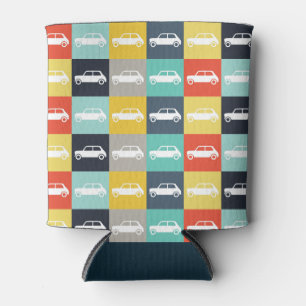 Rafraîchisseur Pour Canette Mini-Cooper en damier Vintage