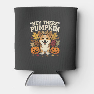 Rafraîchisseur Pour Canette Modèle de Corgi Halloween Hey There Pumpkin