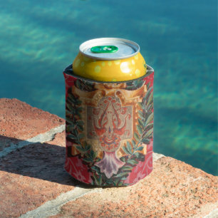 Rafraîchisseur Pour Canette Modèle Floral Français Antique