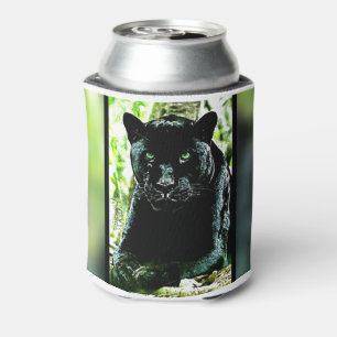Rafraîchisseur Pour Canette Modèles Big Cat : Panthère noire teintée verte