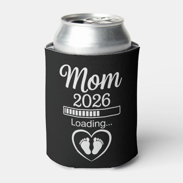 Rafraîchisseur Pour Canette Mom 2026 Loading Dad Pregnancy Announcement Baby (Can devant)