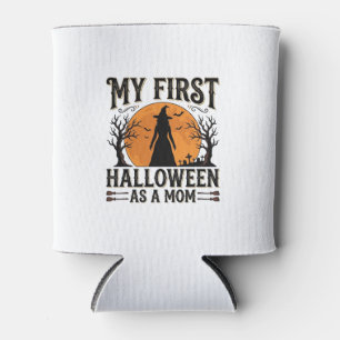 Rafraîchisseur Pour Canette Mon premier Halloween en tant que maman Vintage Ha