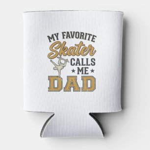 Rafraîchisseur Pour Canette Mon Skateur Préféré M'appelle Papa Vintage Shirt_1
