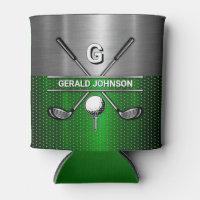 Monogramme de golf Metallic Green et Argent