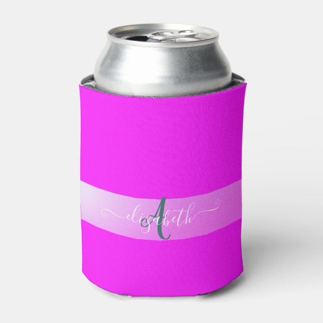 Rafraîchisseur Pour Canette Monogramme Fluorescent Rose (Can devant)