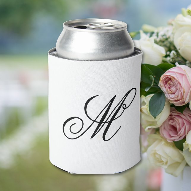 Rafraîchisseur Pour Canette Monogramme Initial Élégant  (Créateur téléchargé)