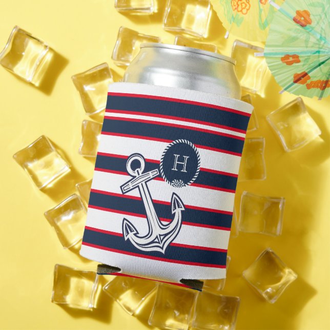 Rafraîchisseur Pour Canette Monogramme Marine Bleu Bleu Bleu Bleu Bleu Bleu Bl (Été in situ)