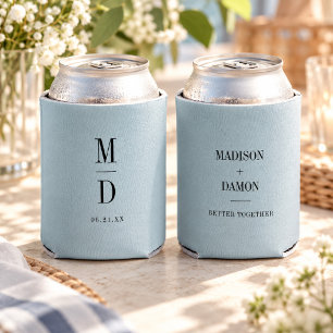 Rafraîchisseur Pour Canette Monogramme Minimaliste Moderne Élégant Noms de Mar
